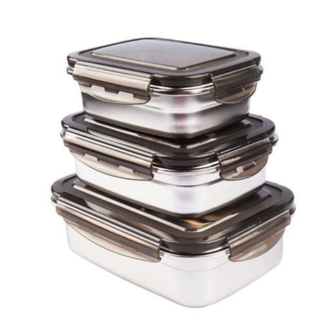 stainless steel food containers rectangular